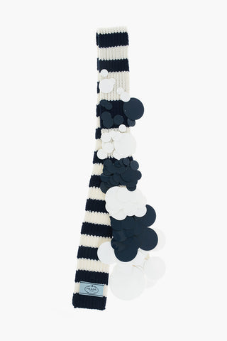 two-tone cashmere scarf with sequins