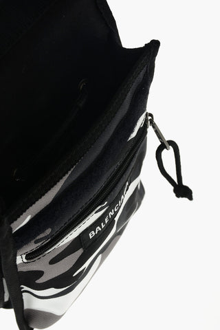 Camouflage Printed Recycled Nylon EXPLORER Crossbody Bag