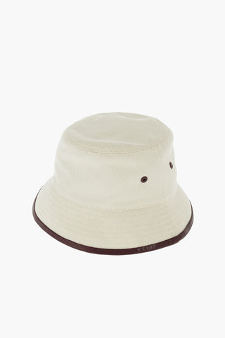 cotton Bucket with leather trimmings