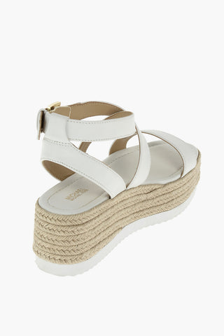 Raffia Wedge LOWRY Leather Sandals