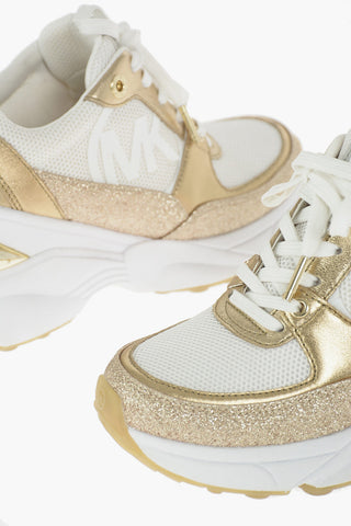 Glitter and Leather MICKEY Platform Sneakers