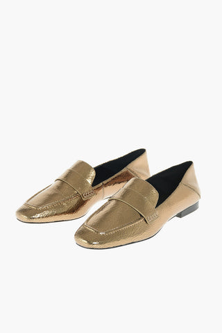 Lamè Leather EMERY Loafers