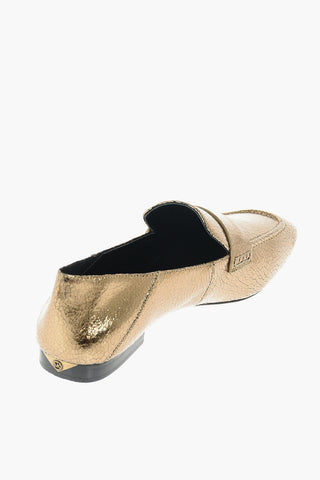 Lamè Leather EMERY Loafers