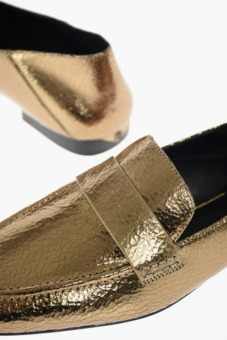 Lamè Leather EMERY Loafers
