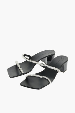 Sandali in Pelle CASABLANCA con Cristalli 5cm