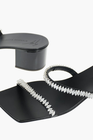 Sandali in Pelle CASABLANCA con Cristalli 5cm