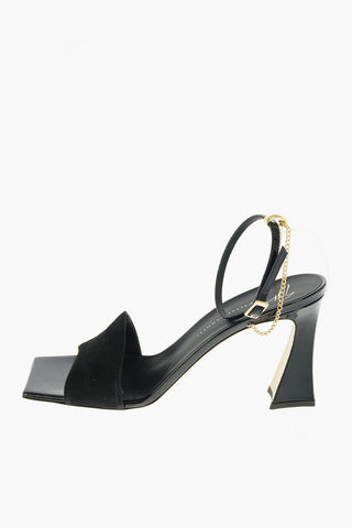 Patent Leather Strap VANILLA Suede Sandals 8cm