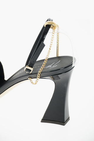 Patent Leather Strap VANILLA Suede Sandals 8cm