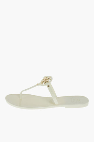 Metal Logo Rubber Thong Slippers