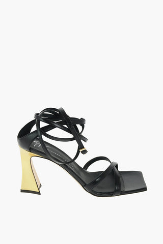 Squared Toe KARMEN Leather Sandals 9cm