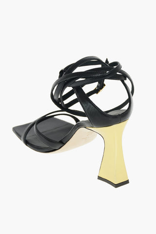 Squared Toe KARMEN Leather Sandals 9cm