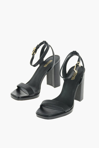 Logo Strap ANGELA Leather Sandals 10cm