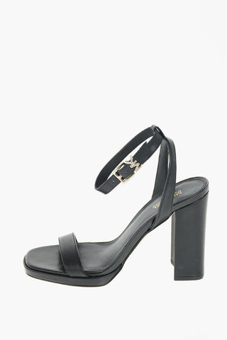 Logo Strap ANGELA Leather Sandals 10cm