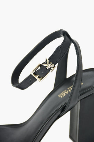 Logo Strap ANGELA Leather Sandals 10cm