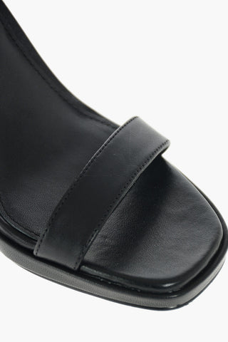 Logo Strap ANGELA Leather Sandals 10cm