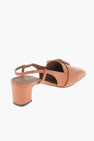 Squared Toe Slingbacks with Buckle 5cm