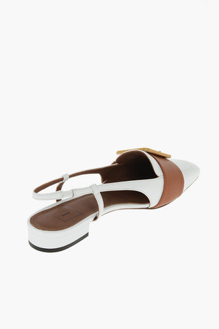 Squared Toe Slingbacks with Buckle 2cm