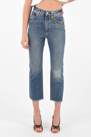 5 Pocket Denims with Chain and Patch