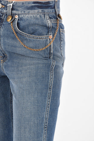 5 Pocket Denims with Chain and Patch