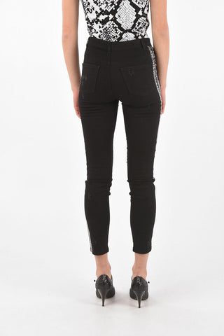 Jeans STRIPE a Vita Alta con Bande Logate