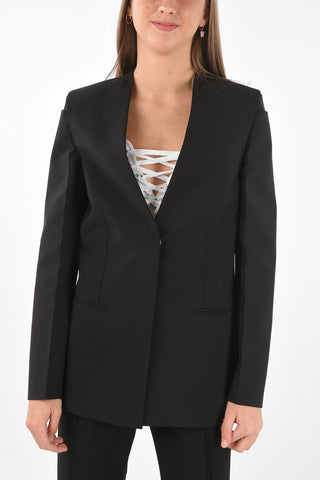 Single-breasted Cut-out Detail Blazer