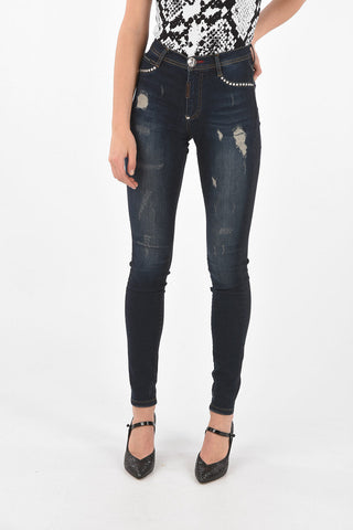 Dèlavè skinny fit CRYSTAL Distressed Denims