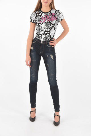 Dèlavè skinny fit CRYSTAL Distressed Denims