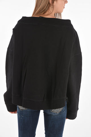 Boat Neck Sweatshirt with Print