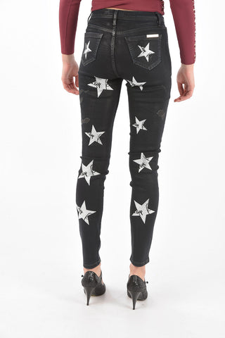 Printed TACSY Denims with Sequins