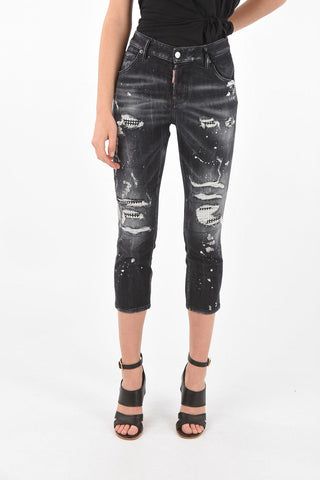 Distressed Jeans COOL GIRL with Jewel Details