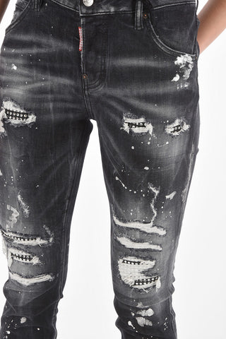 Distressed Jeans COOL GIRL with Jewel Details