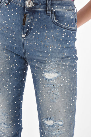 Jeans Boyfriend STATEMENT con Strass