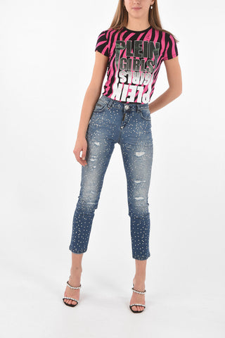 Jeans Boyfriend STATEMENT con Strass