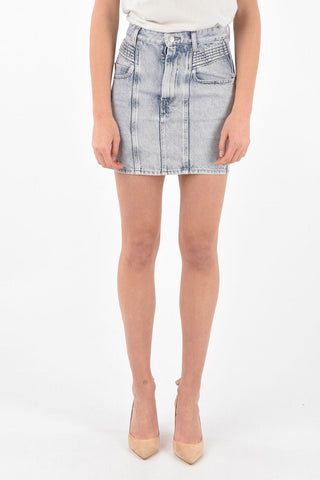 Denim HONDO Biker Miniskirt
