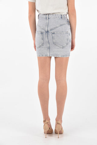 Denim HONDO Biker Miniskirt