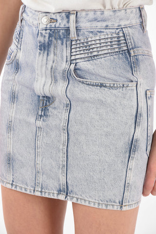 Denim HONDO Biker Miniskirt
