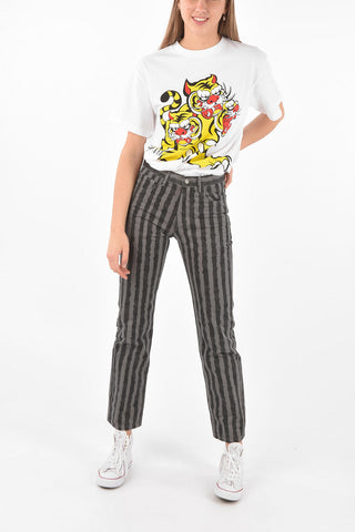 Vertical Striped KANSAI YAMAMOTO Cotton Pants