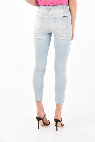 Light Wash IT MELTS Studded Denims