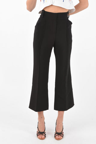 2 Pocket Front Pleated Flared Pants