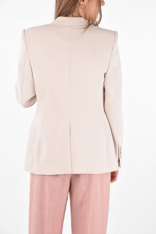 2 Button Peak Lapel Virgin Wool Blazer