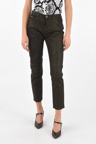 Lurex STATEMENT Boyfriend Denims