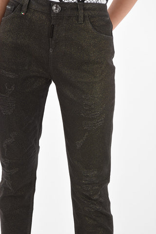 Lurex STATEMENT Boyfriend Denims