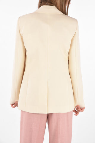 Single-breasted Hidden Fastening Blazer with Flush Pockets