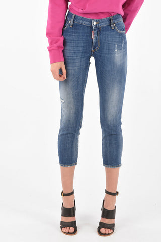 Mid Rise CROPPED TWIGGY Skinny Jeans