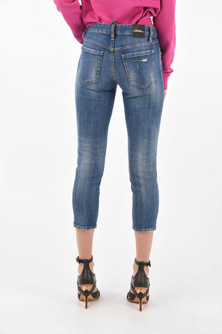 Mid Rise CROPPED TWIGGY Skinny Jeans