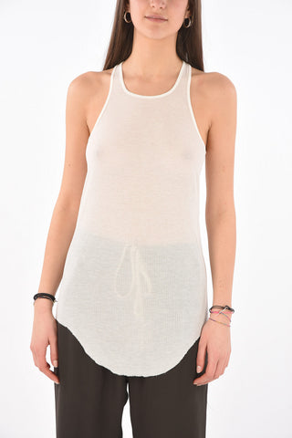 PHLEGETHON Raw Cut Edged BASIC RIB Tank Top