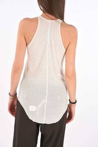 PHLEGETHON Raw Cut Edged BASIC RIB Tank Top