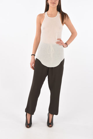 PHLEGETHON Raw Cut Edged BASIC RIB Tank Top