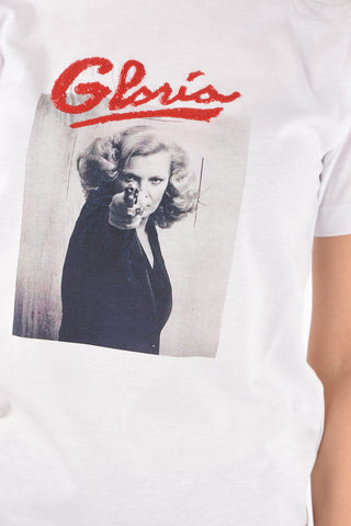 Printed GLORIA T-shirt with Sequined Embroidery