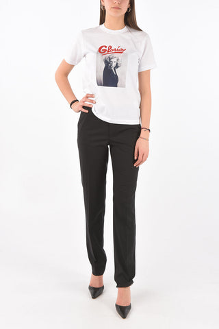 Printed GLORIA T-shirt with Sequined Embroidery